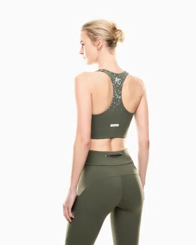 Ea7 Dynamic Athlete Sports Bra In Ventus7 Technical Fabric In Green