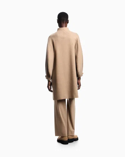 Emporio Armani Icon Wool-blend Single-breasted Coat