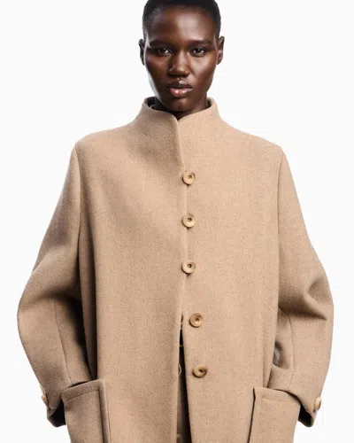 Emporio Armani Icon Wool-blend Single-breasted Coat