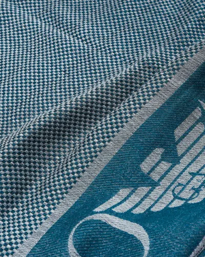 Emporio Armani Stole With Gradient Micro Check Motif