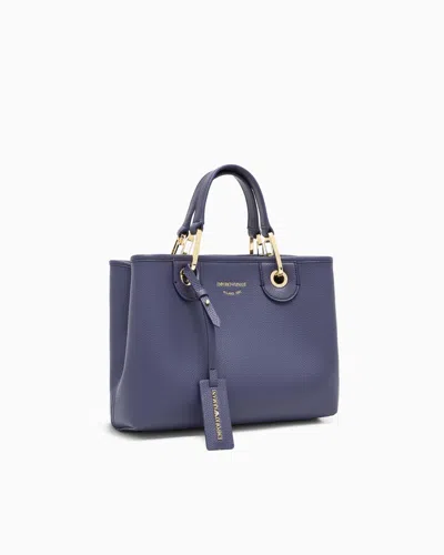 Emporio Armani Small Myea Shopper Bag With Deer Print