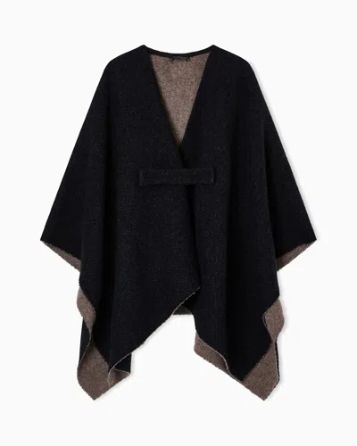 Emporio Armani Double-sided Wool Cape