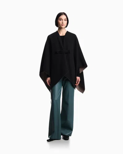 Emporio Armani Double-sided Wool Cape