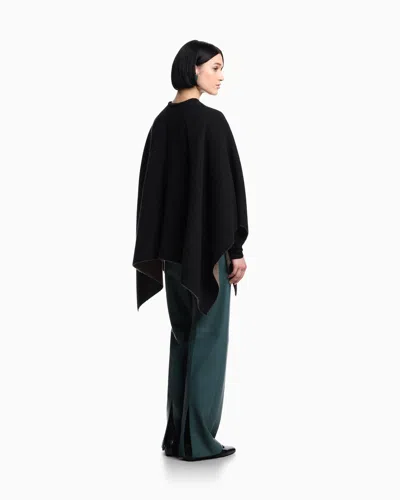 Emporio Armani Double-sided Wool Cape