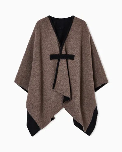 Emporio Armani Double-sided Wool Cape