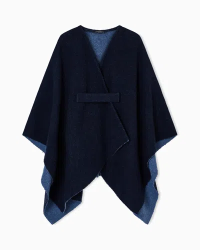 Emporio Armani Double-sided Wool Cape