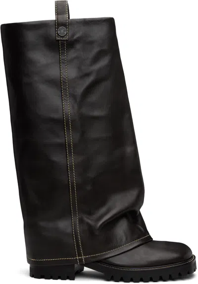 Acne Studios Brown Leather Boots