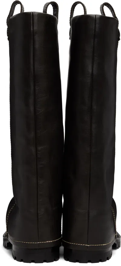 Acne Studios Brown Leather Boots