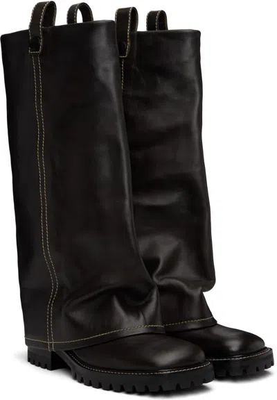 Acne Studios Brown Leather Boots