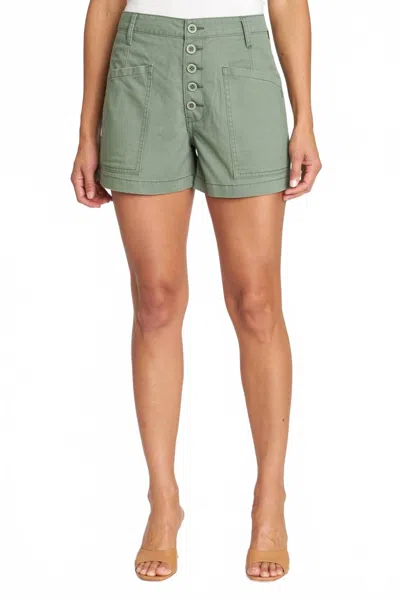 Pistola Tammy Chino High Rise Short In Green In Green