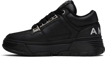 Amiri Men Black Sneakers With Logo Patch On The Side And Logo Lettering On The Rear In Leather Man