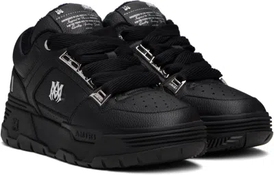Amiri Men Black Sneakers With Logo Patch On The Side And Logo Lettering On The Rear In Leather Man