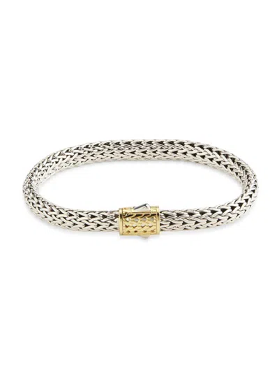 John Hardy Women's Icon 18k Gold-bonded Sterling Silver Small Chain Bracelet In Silver