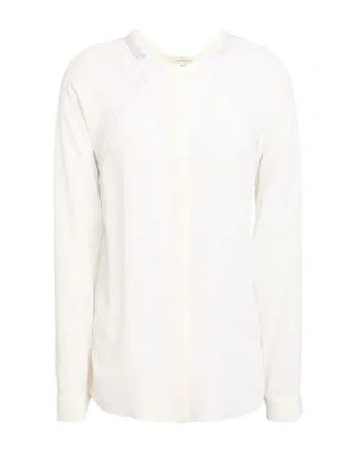 Anna Molinari Woman Shirt Off White Size 4 Acetate, Silk In White