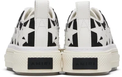 Amiri Black & White Stars Court Low Sneakers