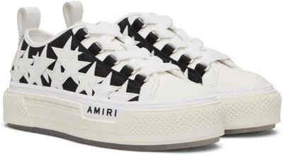 Amiri Black & White Stars Court Low Sneakers