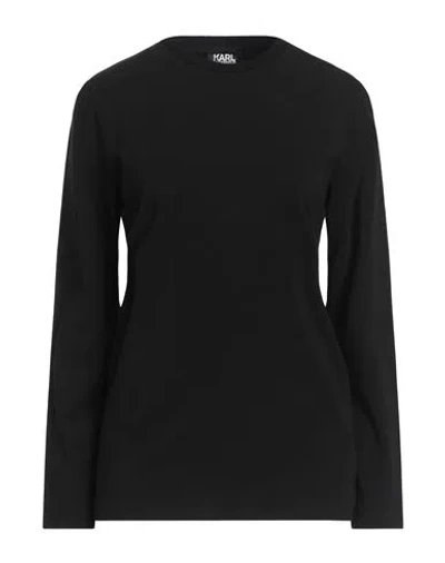 Karl Lagerfeld Woman T-shirt Black Size Xs Polyamide, Elastane In Black