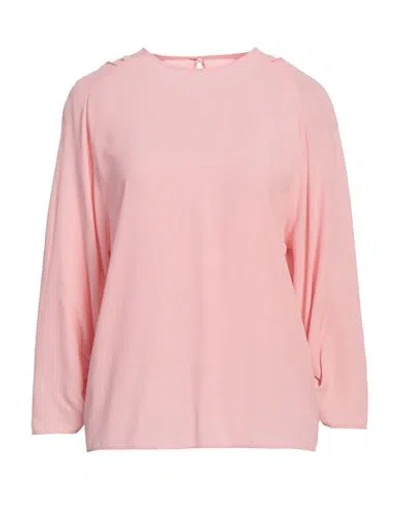 Anna Molinari Woman Top Light Pink Size 4 Acetate, Silk In Pink