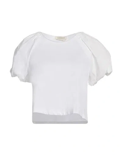 Anna Molinari Woman T-shirt White Size 4 Cotton In White