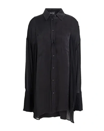 Andrea Ya' Aqov Woman Shirt Black Size S Cupro, Viscose In Black