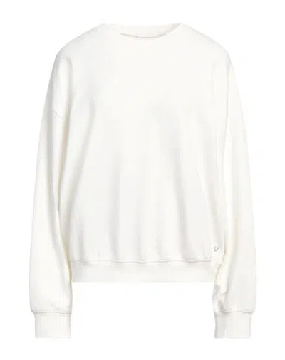 True Religion Woman Sweatshirt White Size L Cotton, Modal, Elastane In White