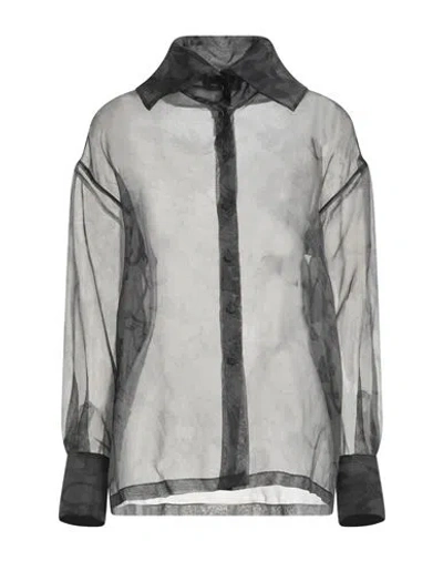 Fabiana Filippi Woman Shirt Charcoal Size 6 Silk In Black