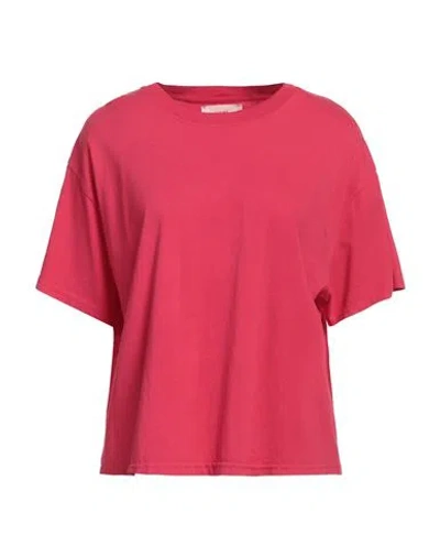 Xirena Xírena Woman T-shirt Fuchsia Size L Cotton In Red