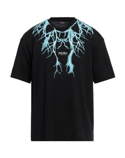 Phobia Archive Lightning Blue T-shirt In Black
