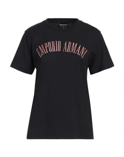 Emporio Armani Woman T-shirt Black Size L Cotton In Black