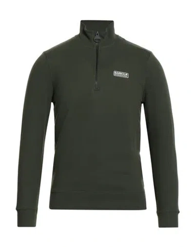 Barbour Man Sweatshirt Dark Green Size S Cotton, Polyester In Green