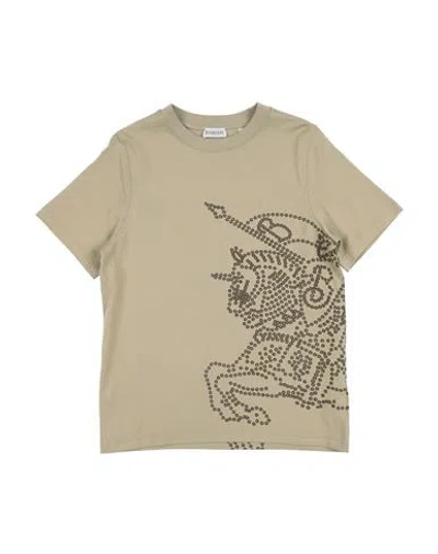 Burberry Prorsum Toddler Boy T-shirt Military Green Size 6 Cotton, Elastane In Neutral