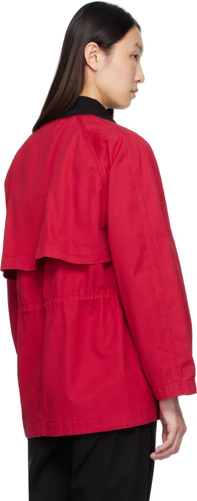The Row Elodianna Jacket In Cotton In Red