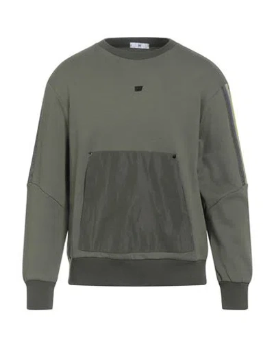 Pmds Premium Mood Denim Superior Man Sweatshirt Military Green Size Xxl Cotton, Polyester