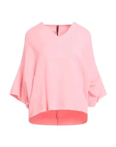 Manila Grace Woman Sweatshirt Pink Size M Cotton, Elastane In Pink