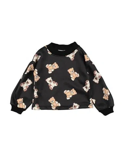 Meilisa Bai Toddler Girl Sweatshirt Black Size 6 Polyester, Cotton In Black