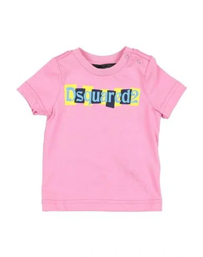 Dsquared2 Newborn Girl T-shirt Pink Size 3 Cotton In Pink