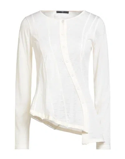 High Use Woman T-shirt Ivory Size L Wool In Neutral