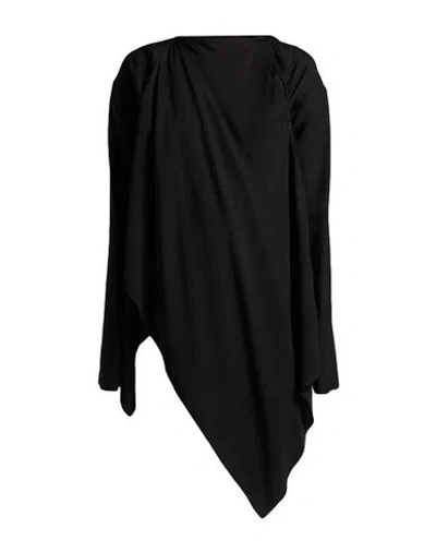Ann Demeulemeester Woman Top Black Size 10 Viscose In Black