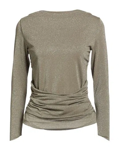 Chiara Boni La Petite Robe Woman Top Sage Green Size 10 Polyamide, Viscose, Elastane, Polyester In Gray
