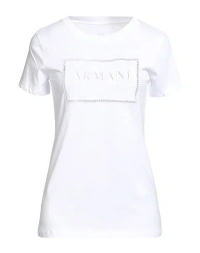 Armani Exchange Woman T-shirt White Size Xs Cotton In White
