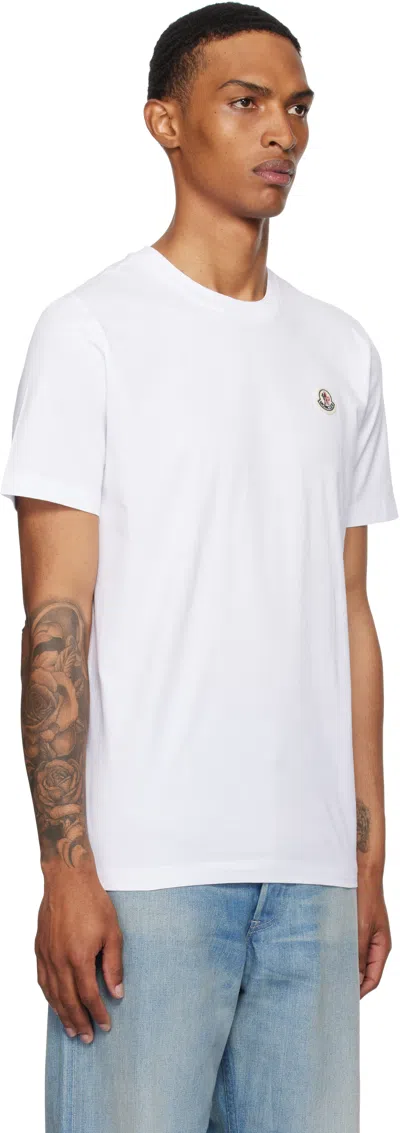 Moncler Men Cotton Pack Of Three Logo Patch T-shirts