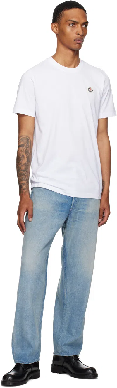 Moncler Men Cotton Pack Of Three Logo Patch T-shirts