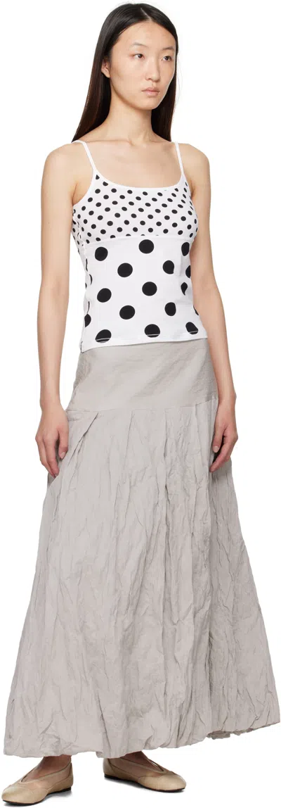 Paloma Wool Gray Sluto Maxi Skirt In Brown