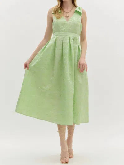 Entro Samantha Dress In Lime In Green