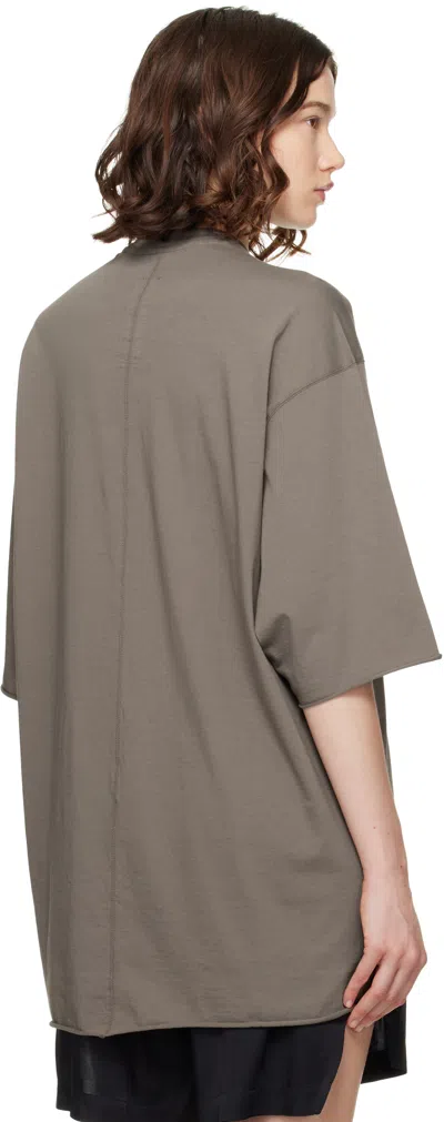 Rick Owens Gray Hollywood Jumbo Ss T-shirt In Multi