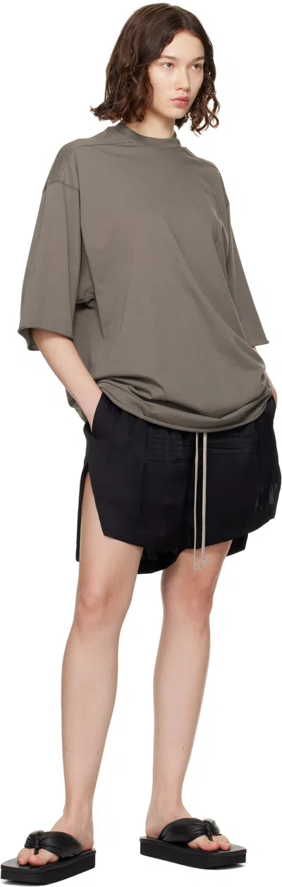 Rick Owens Gray Hollywood Jumbo Ss T-shirt In Multi