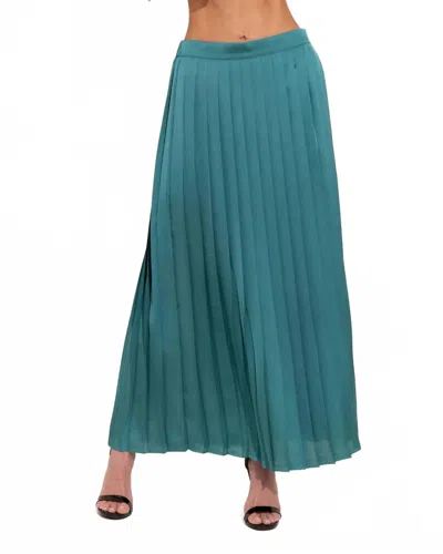 Alden Adair Mcneil Pleated Skirt In Beryl In Blue