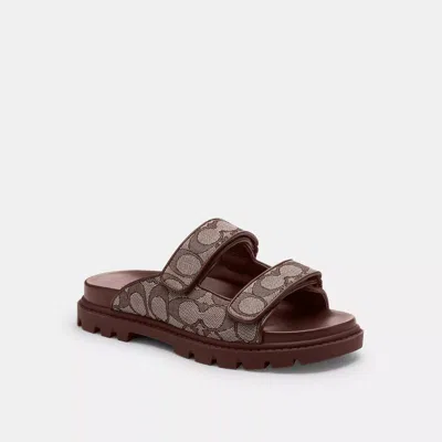 Coach Outlet Two Band Sport Slide In Signature Jacquard