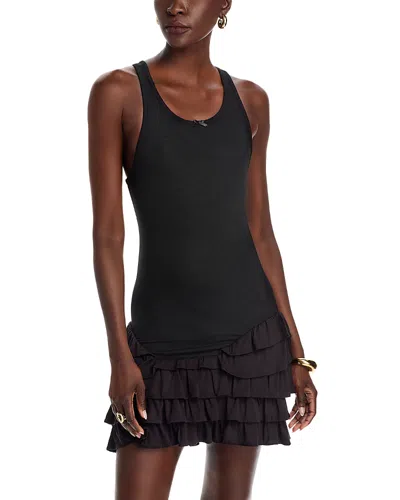 Steve Madden Clea Ruffle Sleeveless Dress In Black