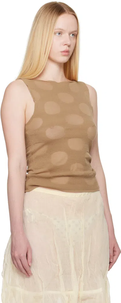 Paloma Wool Beige Rory Tank Top In Brown